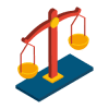 Illustration of a set of weighing scales